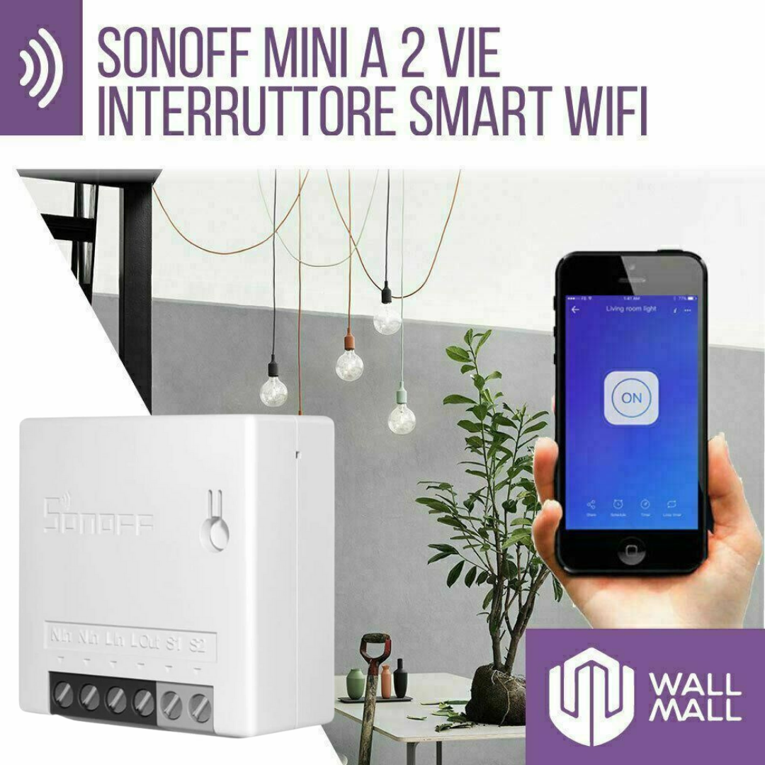 SONOFF MINI DIY INTERRUTTORE DEVIATORE 2 VIE DOMOTICA WIFI ALEXA GOOGLE  220V 10A – WallMall – La tua casa in buone mani