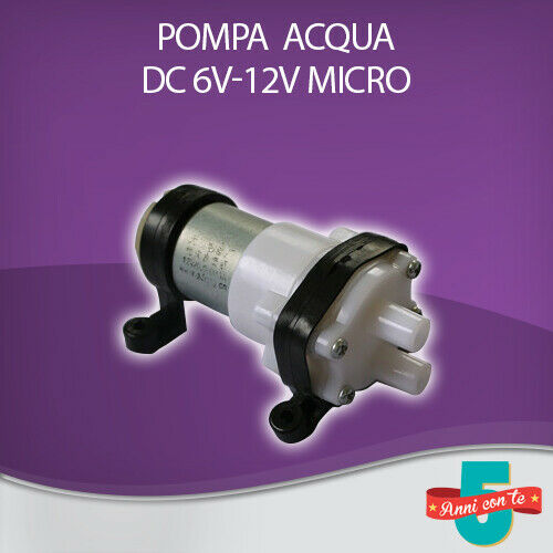 POMPA ACQUA DC 6V-12V MICRO POMPA A DIAFRAMMA MUTO SILENZIOSA ACQUARIO  ARDUINO – WallMall – La tua casa in buone mani