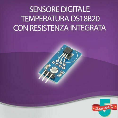 SENSORE DIGITALE TEMPERATURA TERMOMETRO DS18B20 RESISTENZA INTEGRATA ARDUINO  – WallMall – La tua casa in buone mani