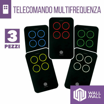 TELECOMANDO CANCELLO UNIVERSALE MULTIFREQUENZA CON AUTOSCAN ROLLING CODE E FISSO