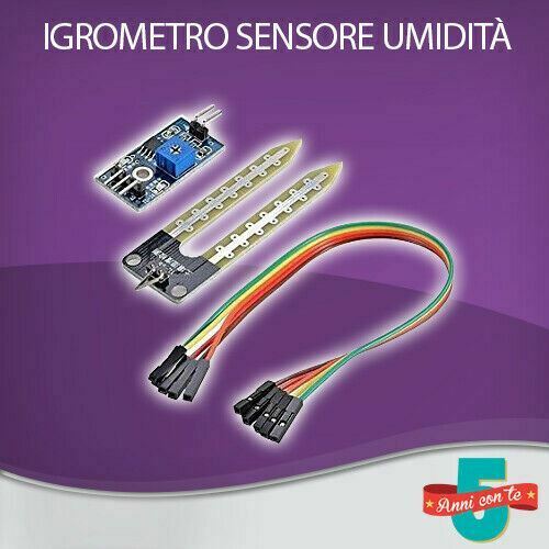 IGROMETRO SENSORE UMIDITA' SERRA TERRENO SUOLO PER ARDUINO