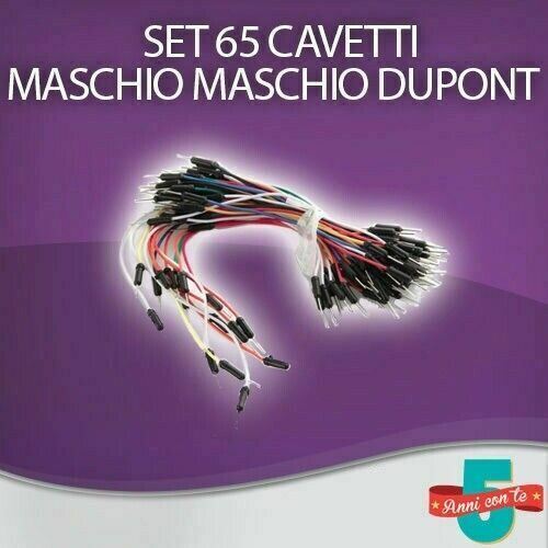 65 CAVI DUPONT MASCHIO MASCHIO JUMPER PONTICELLI CAVETTI FLESSIBILI ARDUINO  – WallMall – La tua casa in buone mani