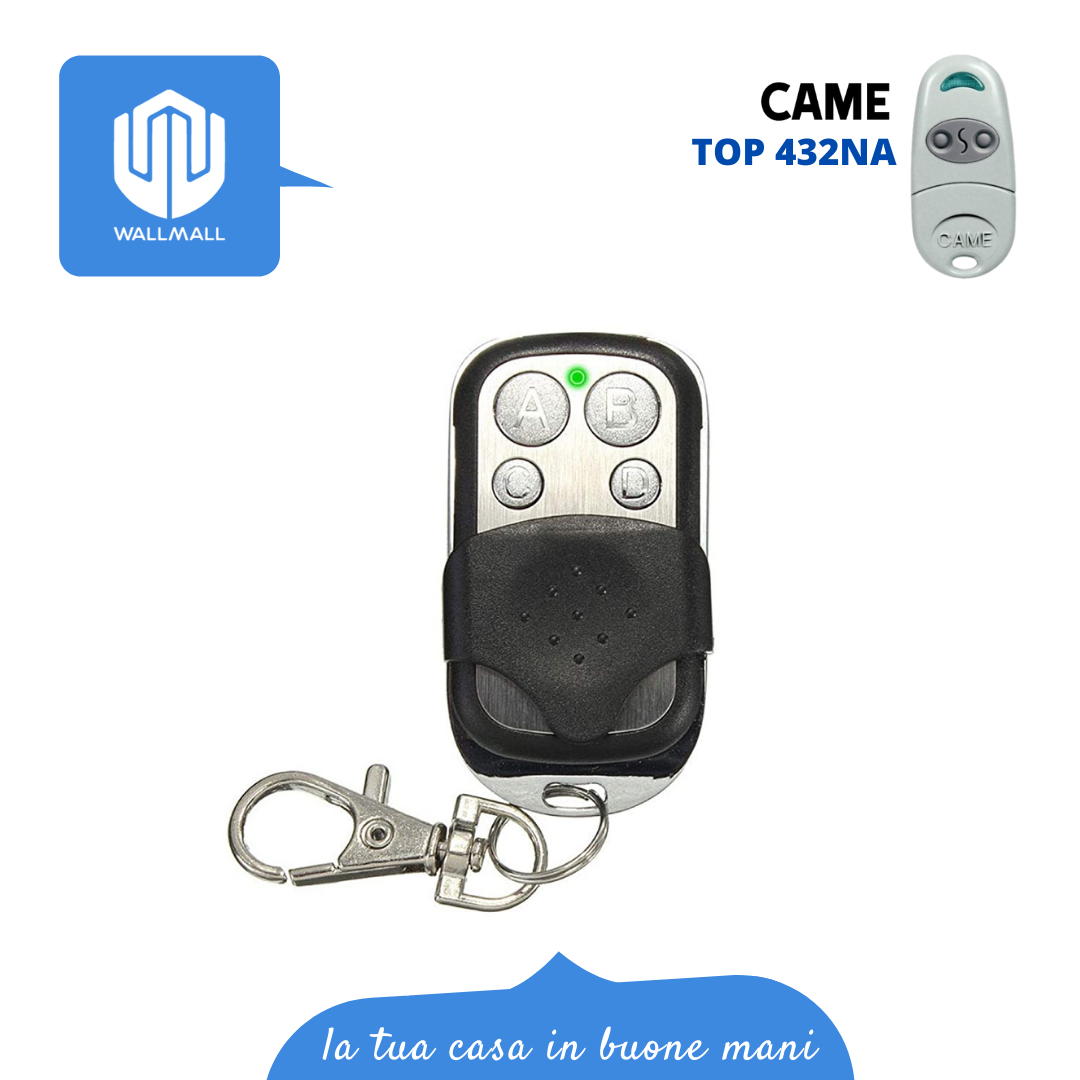 Telecomando Cancello 433 Mhz Telecomando Cancello Universale Per CAME TOP 432 - 3 Pezzi Compatibili Con 432NA/432EE/432EV Top 432 Compatibile