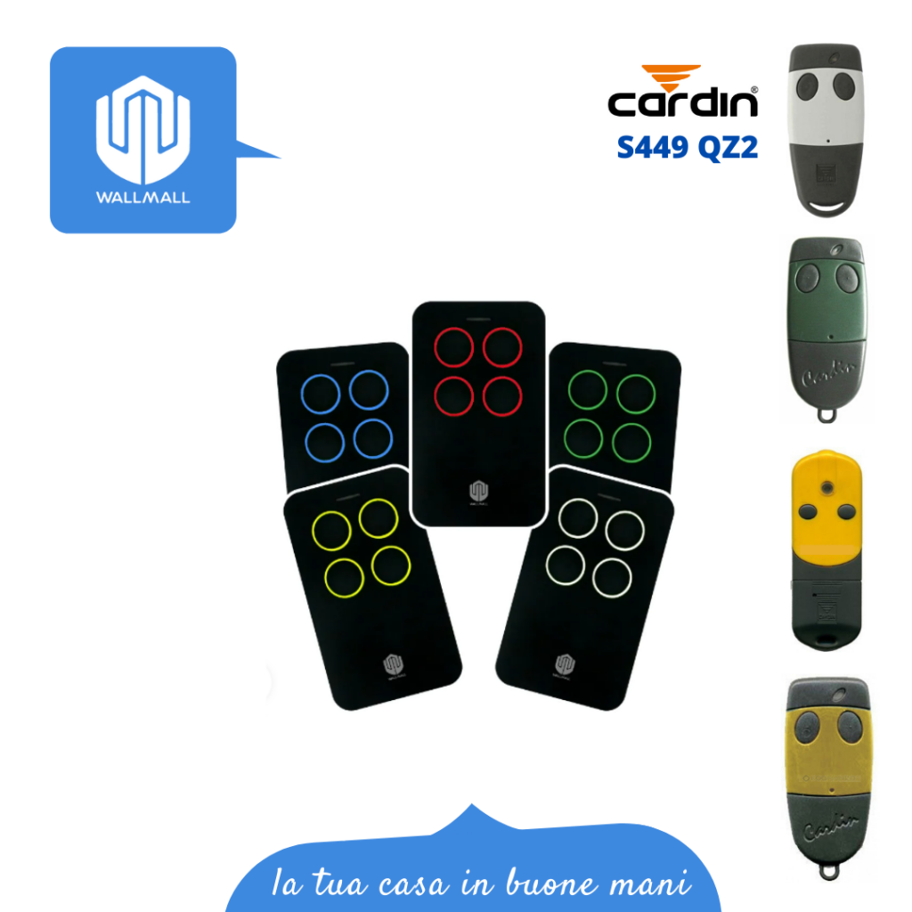 Telecomando Universale Per Cancello 4 In 1, Multifrequenza 433 MHz Telecomando Rolling Code Compatibile Con Nice E Altri Telecomandi Cancello Universali Per Porte Da Garage Portata 30 M - Foto 9